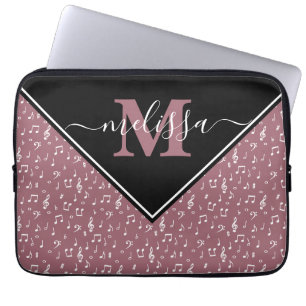 Datorslev med anpassade musik symboler laptop fodral