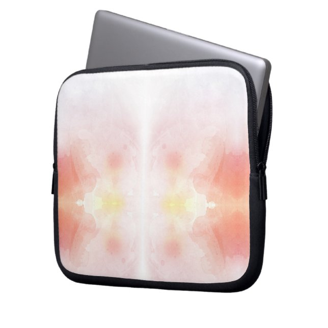 Datorslida i en mjuk akvarelldesign  laptop fodral (Framsidan Vänster)