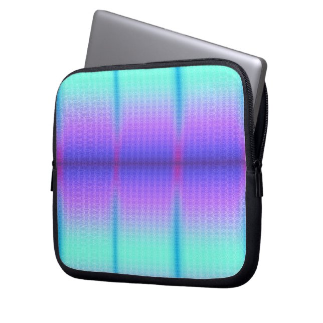 Datorslida med en livfull geometrisk design laptop fodral (Framsidan Vänster)