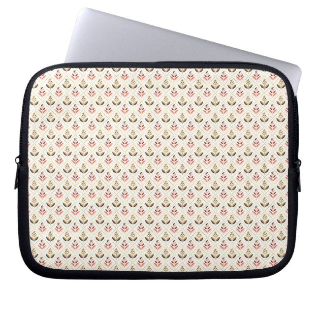 Datorslidhållare med ömtålig körsbärsblomma  laptop fodral (Framsidan)