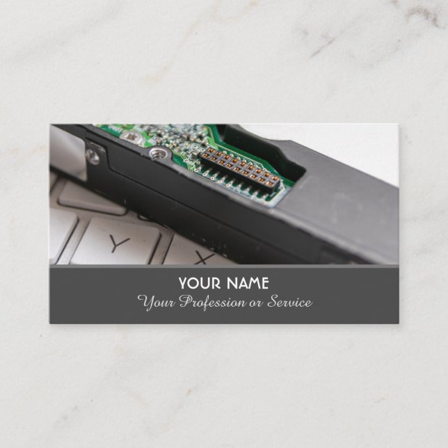 Datorspecialist och IT-reparationsspecialist Visitkort (Framsida)