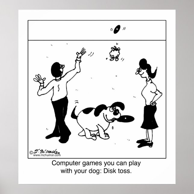 Datorspel för Hund Poster (Framsidan)