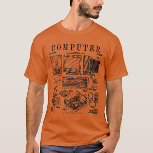 Datorspel Geek Vintage IT PC Hardware Patent T Shirt