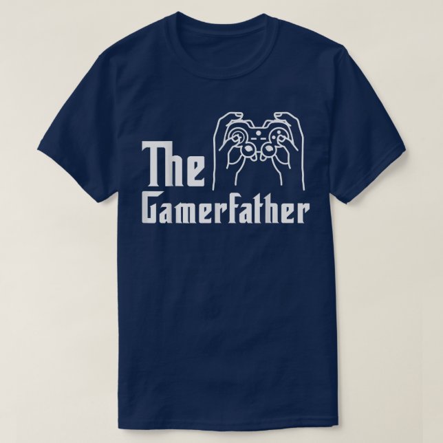 Datorspel i Manar Gamer Pappa Video Game Player Fa T Shirt (Design framsida)