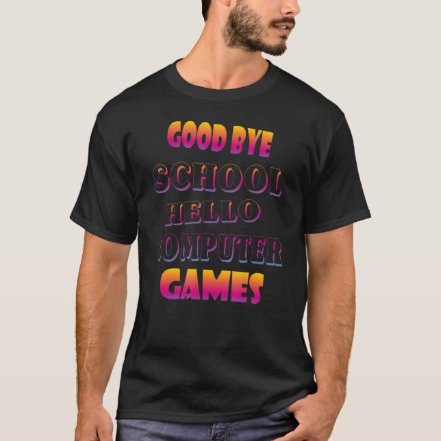 Datorspel i skolan t shirt (Framsida)