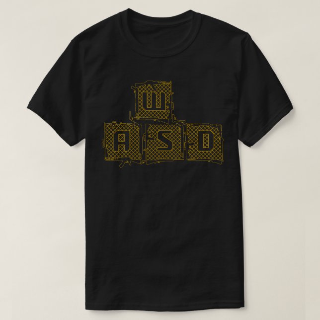 Datorspel - WASD FPS-spel T Shirt (Design framsida)
