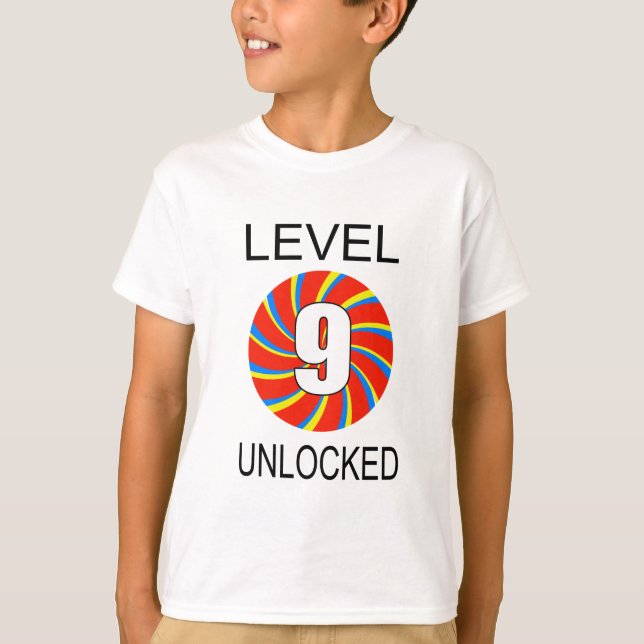 Datorspelare 9:e födelsedag t shirt (Framsida)