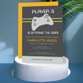 Datorspelaren har blivit babyvisningsprogram inbjudningar