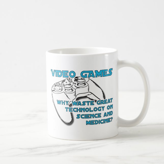 Datorspels Teknik Rolig Mugg Humor (Höger)