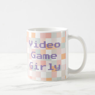 Datorspelsflicka 8-Bit regnbåge Dator Mugg