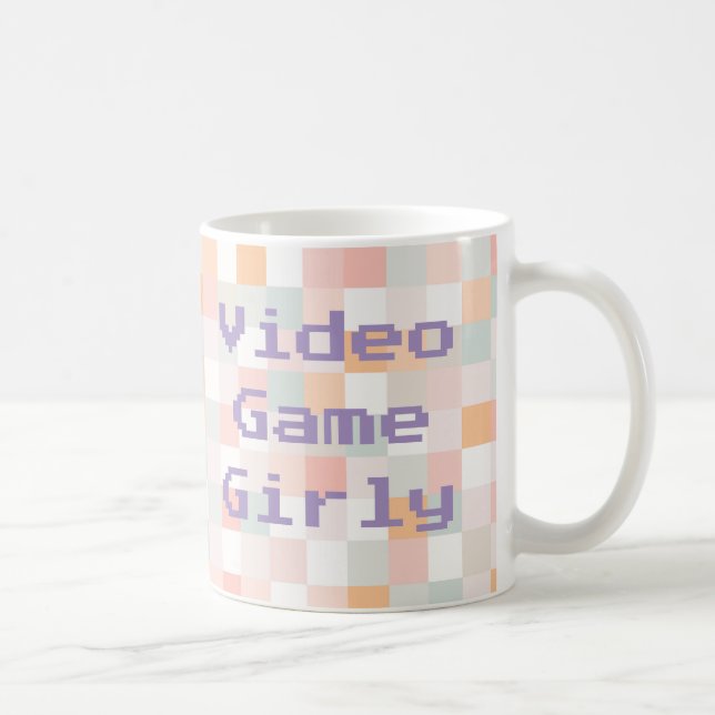 Datorspelsflicka 8-Bit regnbåge Dator Mugg (Höger)