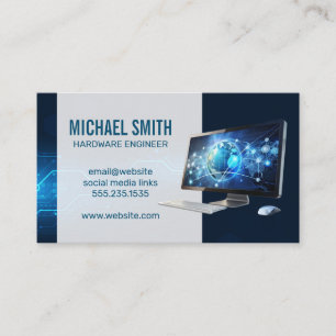 Datorstationär dator Modern Technology Digital Visitkort