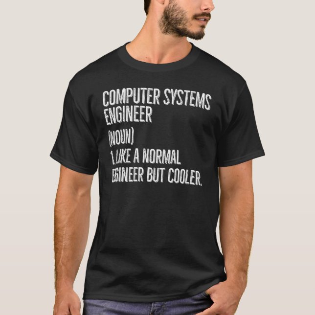 Datorsystem Ingenjör Definition T Shirt (Framsida)