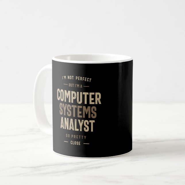 Datorsystemanalytiker Kaffemugg (Framsida vänster)