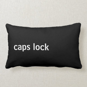 Datortangentbordsknapp (caps lock) lumbarkudde