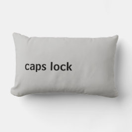 Datortangentbordsknapp (caps lock) lumbarkudde