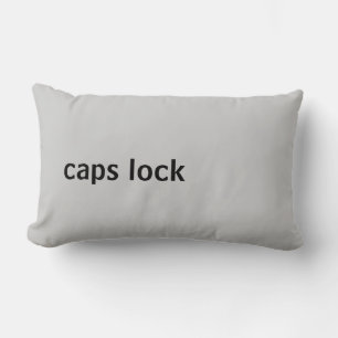 Datortangentbordsknapp (caps lock) lumbarkudde
