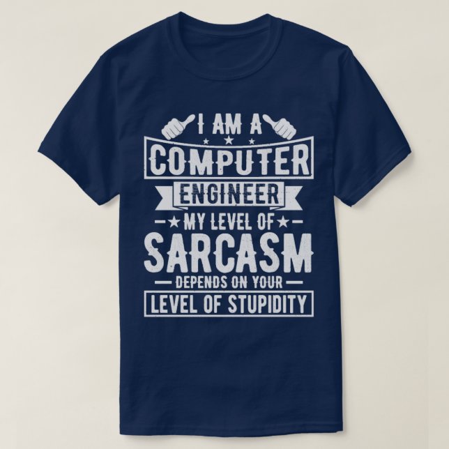 Datorteknik i Ingenjör T Shirt (Design framsida)