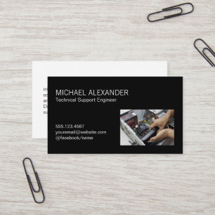 Datortekniker byter ut maskinvara visitkort