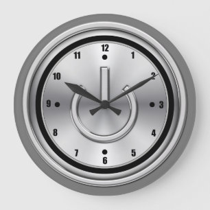 Datortema för coola Manar Office-väggklossar Stor Klocka