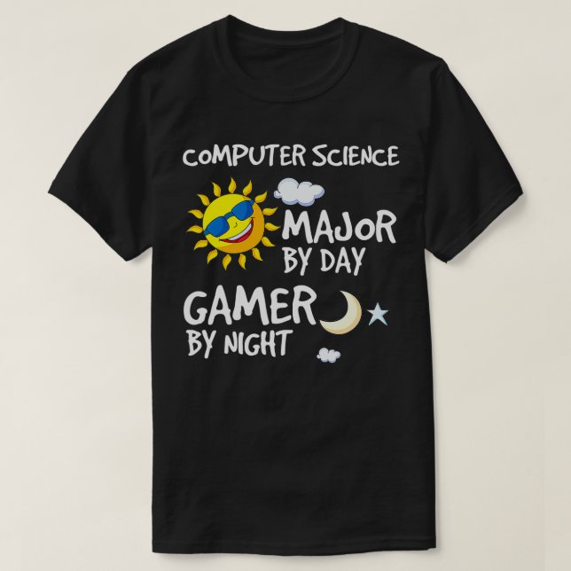 datorvetenskapsman Major Per Day College Stu T Shirt (Design framsida)