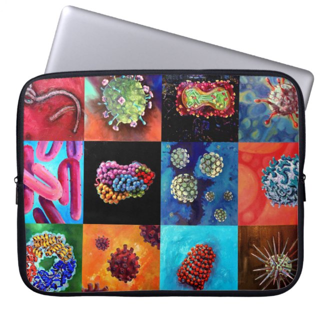 Datorvirus!-Neoprene Laptop sleeve (Framsidan)