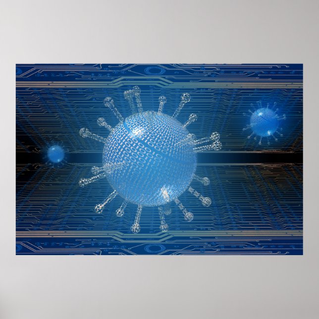 Datorvirus Poster (Framsidan)