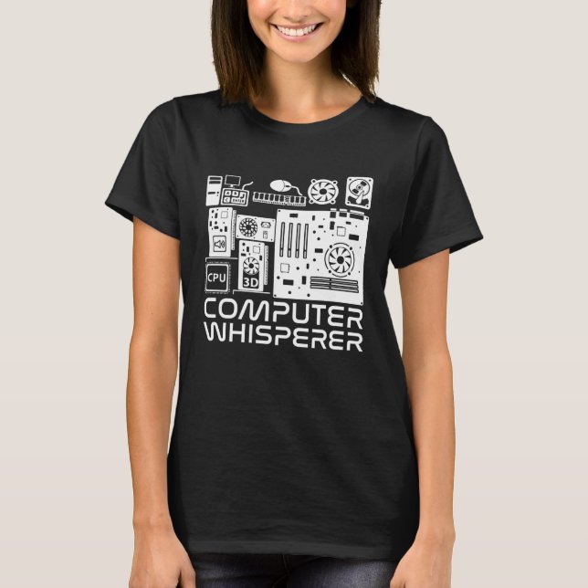 Datorvisare, teknisk support t shirt (Framsida)