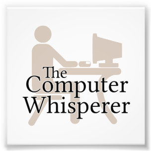 Datorwhispereren Fototryck