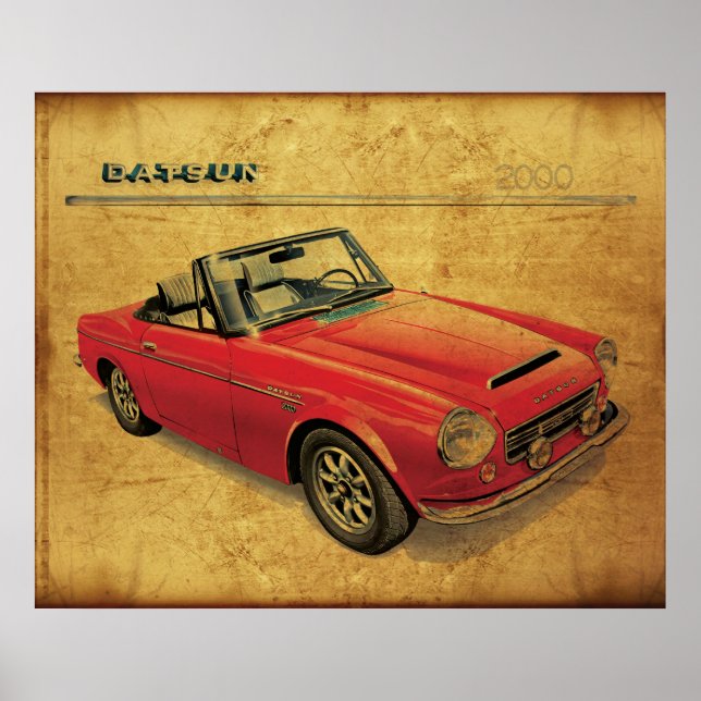 Datsun 2000 FairLady Poster (Framsidan)