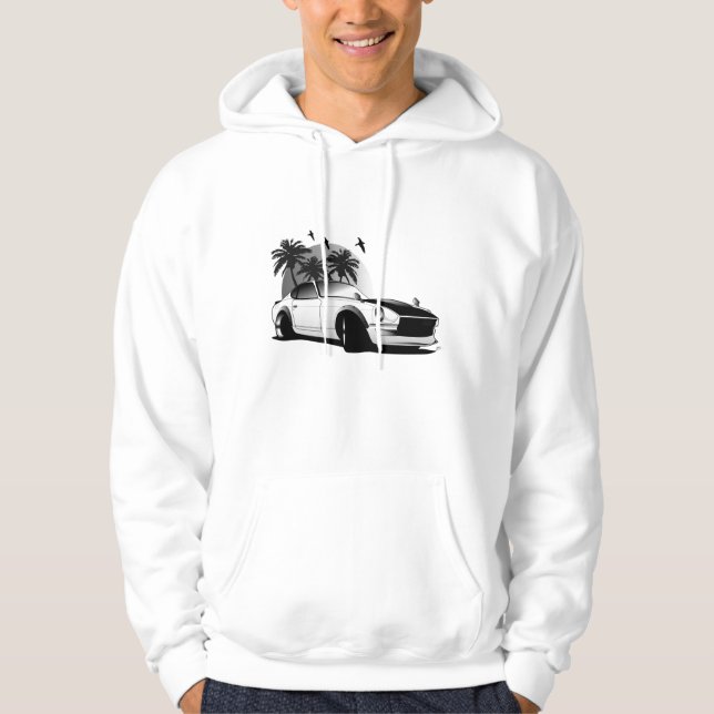 Datsun 240z redux hoodie! munkjacka (Framsida)