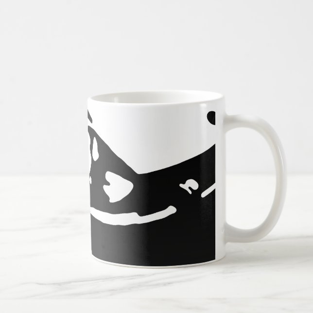 Datsun 240Z specificerar - svart på ljust Kaffemugg (Höger)