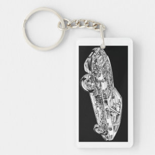 Datsun 280zx keychain nyckelring