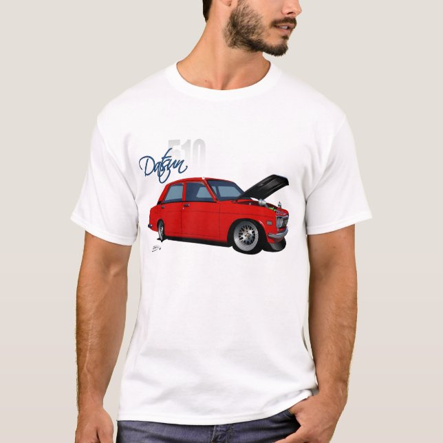 Datsun 510 t-skjorta t-shirt (Framsida)