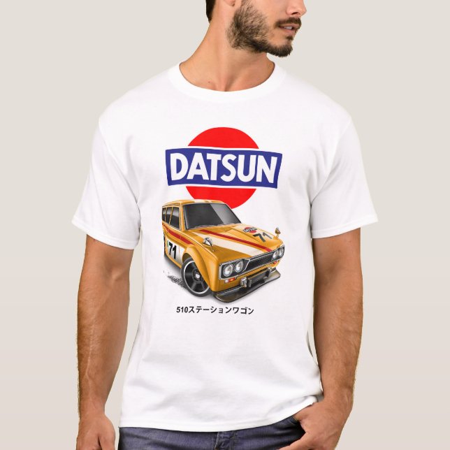 Datsun 510 Wagon T Shirt (Framsida)
