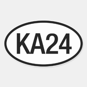 Datsun Nissan KA24-motormärke Ovalt Klistermärke