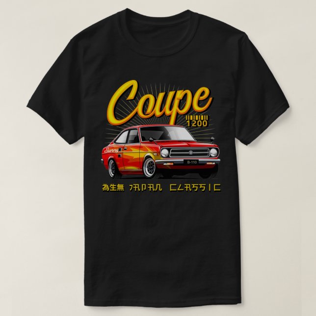 Datsun Sunny Coup 1200 GX5 B110 Kortärmad Birth T Shirt (Design framsida)