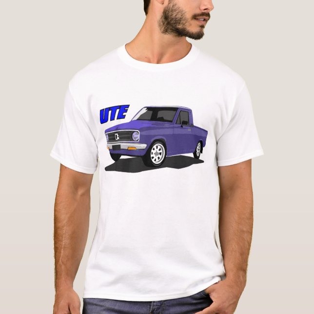 Datsun UTE Blue T Shirt (Framsida)