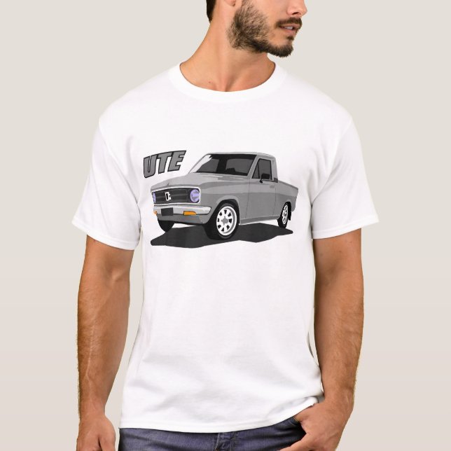 Datsun UTE Grått T-shirt (Framsida)