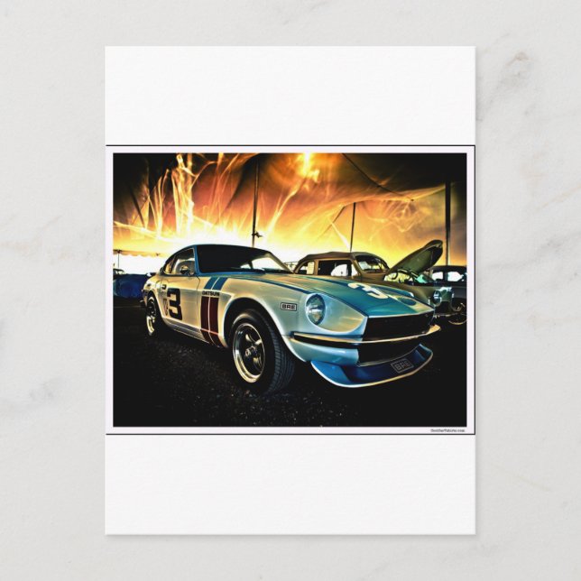 Datsun Z Tävling car Vykort (Framsida)