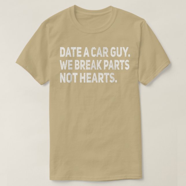 Datum då en bil med bildelar fungerar med automati t shirt (Design framsida)
