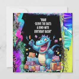 " datum: ett Dino-Mite-födelsedagsutslag!" Spara Datumet