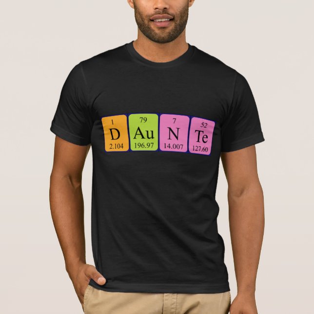 Datum för återkommande skjorta bord namn tee shirt (Framsida)