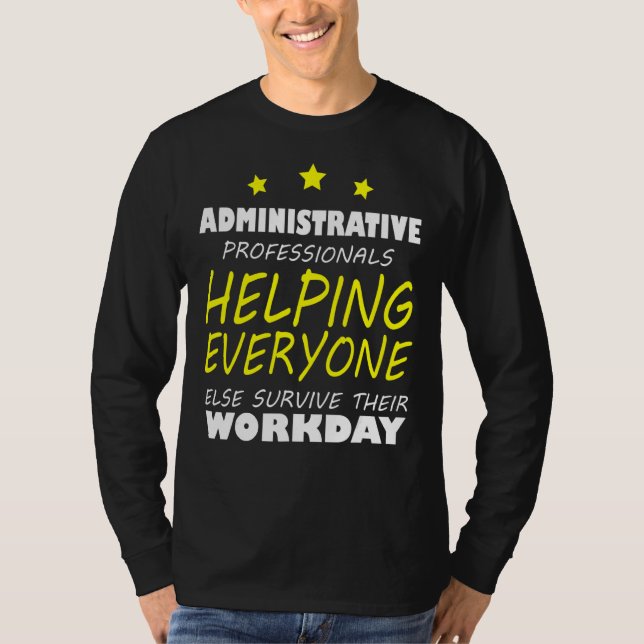 Datum för bedömning av administrativa Professionel T Shirt (Framsida)