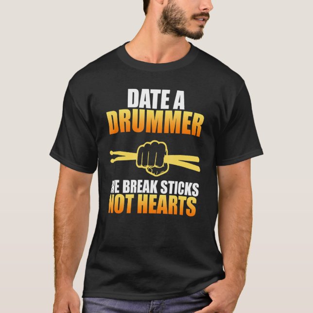 Datum för Drummer Drum Player Expert Drumming Grap T Shirt (Framsida)