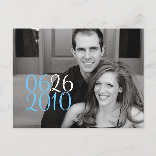 Datum för evenemang meddelande vykort (Framsida)