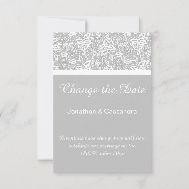 DATUM FÖR FÖRÄNDRING AV DATUMET FÖR elegant SILVER (Framsida)