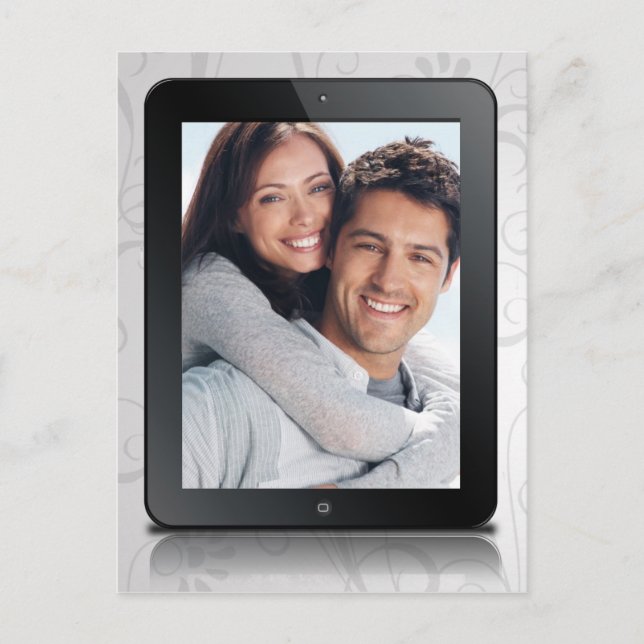 Datum för meddelande om bröllop vykort (Framsida)