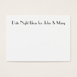 Datum för nattkort för Möhippor Visitkort