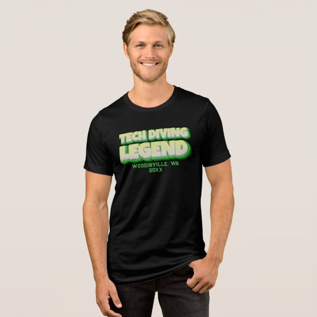Datum för placering av den tekniska anpassningsbar t shirt (Framsida Full)